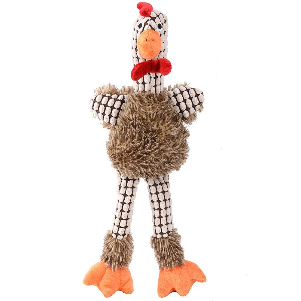 [Australia] - EXPAWLORER Tough Plush Dog Toys Squeaky for Medium to Large Breeds Dogs, Turkey 18" 