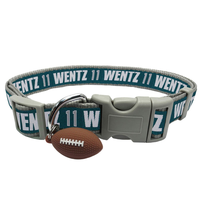 [Australia] - NFLPA JERSEY HOODIE COLLAR BANDANA for DOGS & CATS. Biggest selection of Sports Football Pet Apparel & Accessories Licensed by the NFLPA. 12+ NFL TEAMS Available! Carson Wentz Large DOG COLLAR 