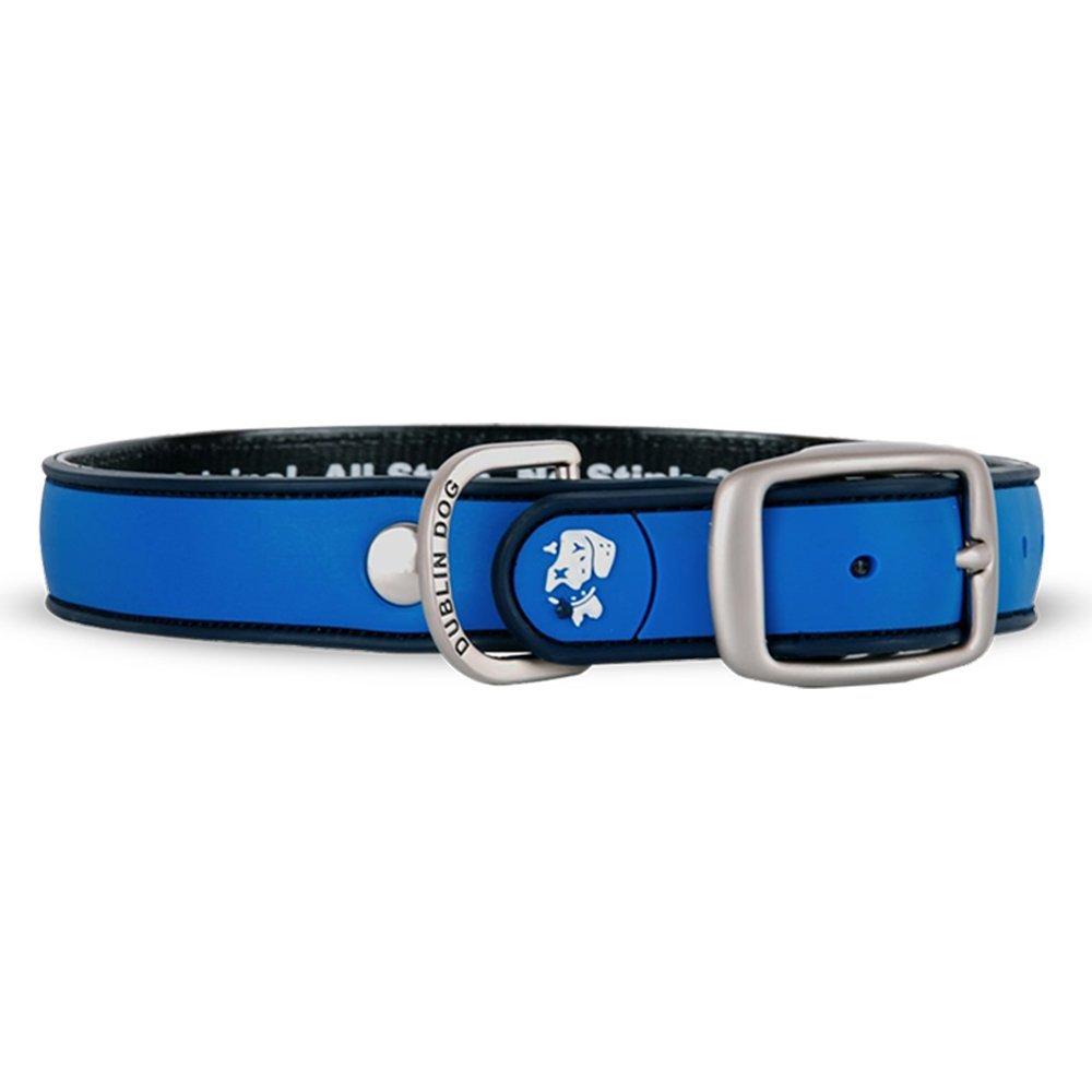 [Australia] - Dublin Dog 67924 ASNS Solid Blue Dog Collar, Medium 