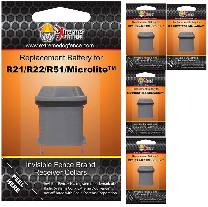 [Australia] - Invisible Fence Brand Compatible Electric Dog Fence Batteries for All Series of The Invisible Fence Brand Fence Collars - 5 Batteries 