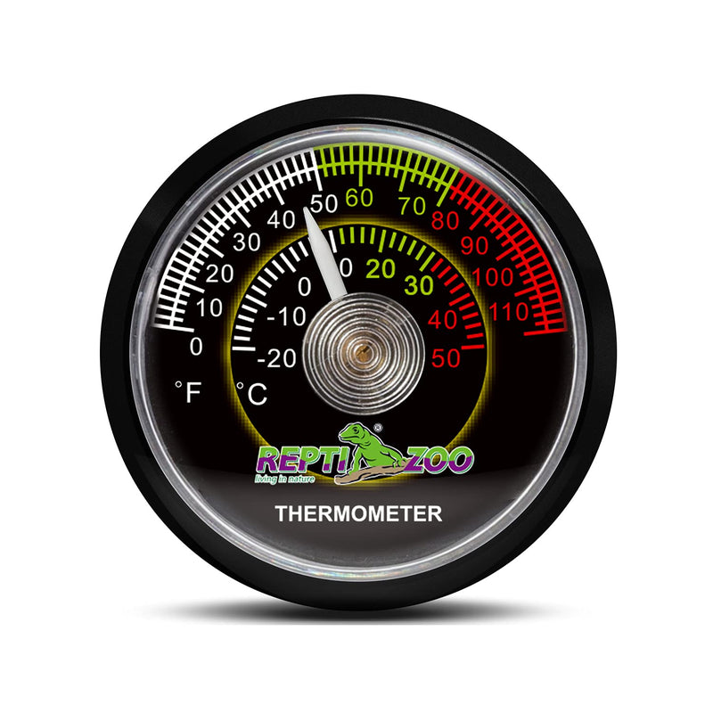 REPTI ZOO Reptile Terrarium Thermometer,Dial Gauges Pet Rearing Box Thermometer Celsius and Fahrenheit - PawsPlanet Australia