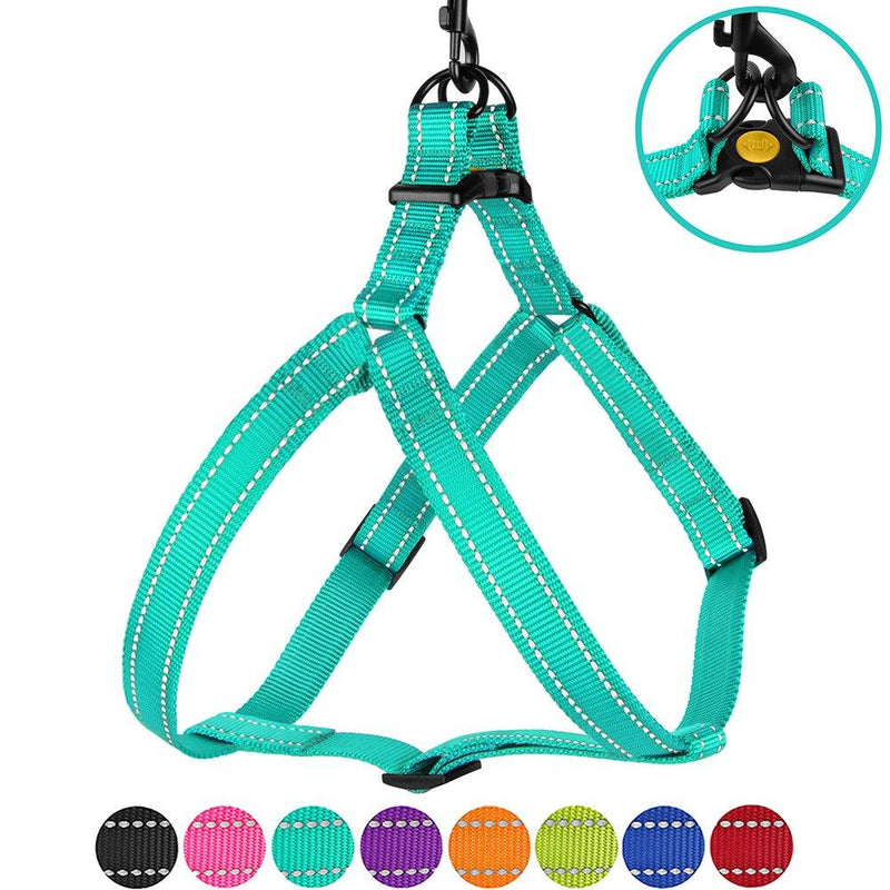 [Australia] - CollarDirect Reflective Dog Harness Step in Small Medium Large for Outdoor Walking, Comfort Adjustable Harnesses for Dogs Puppy Pink Black Red Purple Mint Green Orange Blue 