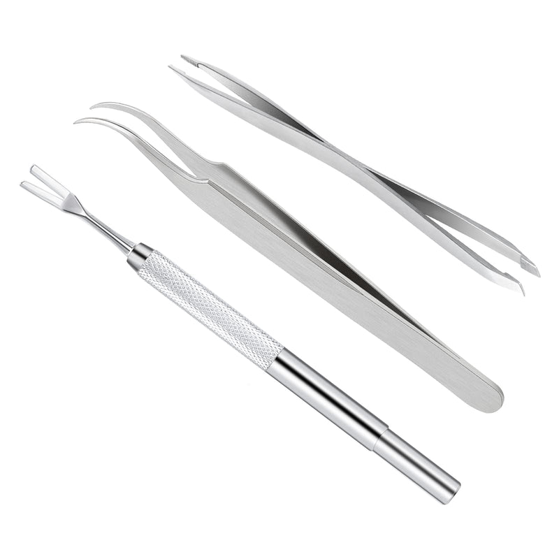Rypet Tick Remover Tool Set - Stainless Steel Tick Remover Kit for Cats Dogs and Humans(Pack of 3) - PawsPlanet Australia