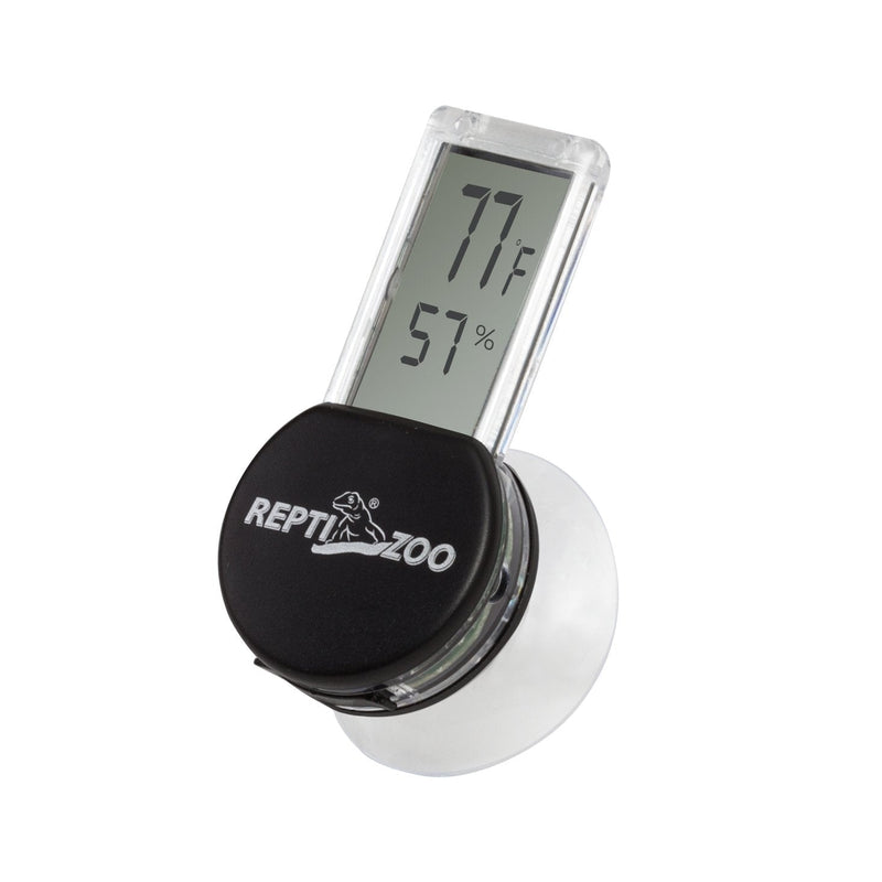 REPTI ZOO Reptile Terrarium Thermometer Hygrometer Digital Display Pet Rearing Box Reptiles Tank Thermometer Hygrometer with Suction Cup - PawsPlanet Australia