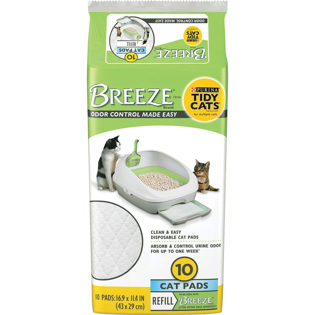 [Australia] - Tidy Cats BREEZE Cat Pads Refill Pack - 10 ct. Pouch - 2 Pouches 