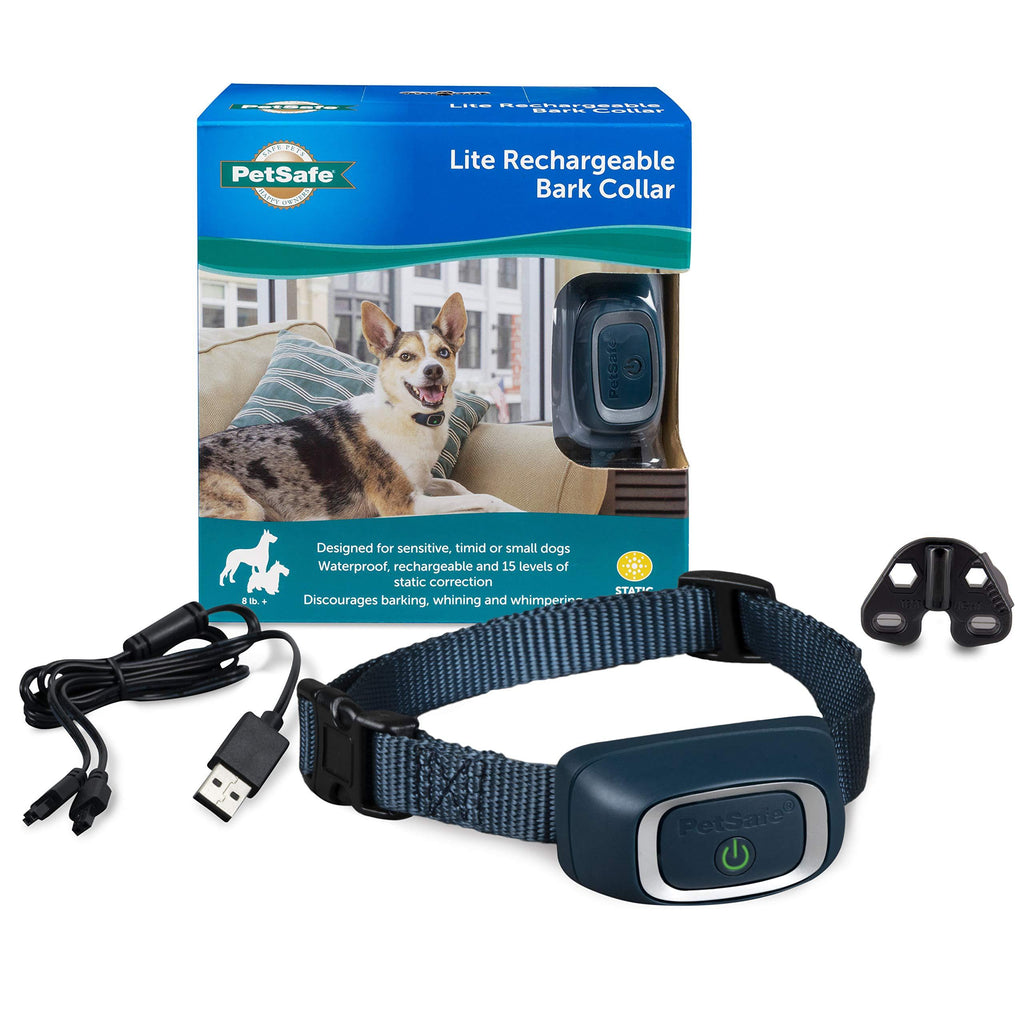 [Australia] - PetSafe Rechargeable Bark Collar, 15 Levels of Automatically Adjusting Static Correction, Rechargeable, Waterproof; Reduces Barking and Whining, for Dogs over 8 lb Lite 