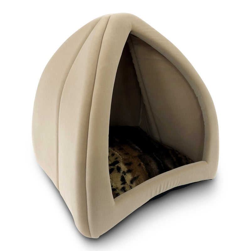 [Australia] - Purrfect Tent -  Cozy, Comfortable Cat Bed Tan 