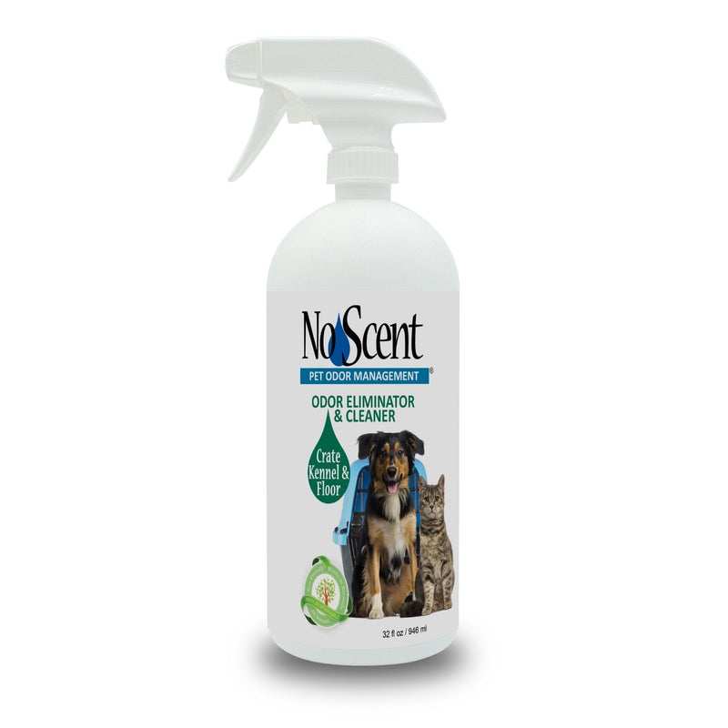 [Australia] - No Scent Crate Kennel & Floor - Professional Dog & Pet Urine Feces Odor Eliminator & Cleaner - Safe All Natural Probiotic & Enzyme Formula Smell Remover Hardwood Concrete Tile Plastic 32 oz 