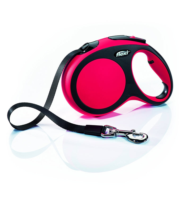 [Australia] - FLEXI New Comfort Retractable Dog Leash (Tape), 16 ft, Large, Red (CF30T5.250.R) 