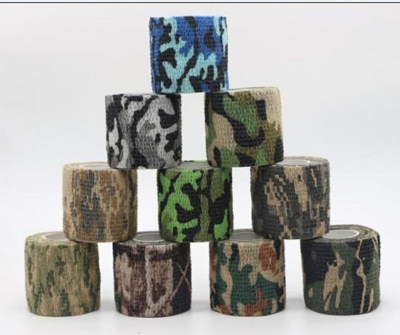 Various2013 6 Rolls Self Adherent Cohesive Wrap Bandages Sports Tape for Wrist, Stretch Athletic Tape for Ankle Sprains & Swelling Random Colors ZZBD-03 (10.0cm x 4.5m) Camouflage - PawsPlanet Australia