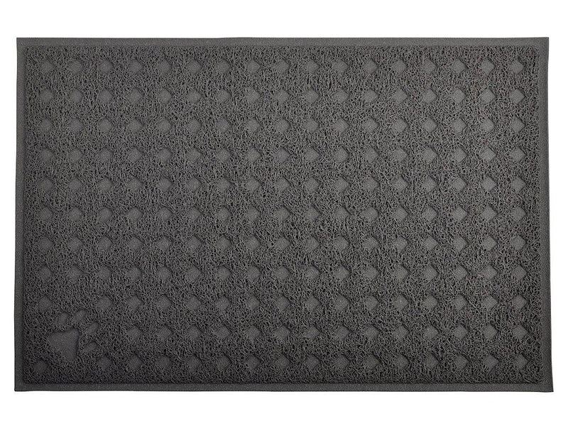 [Australia] - Cat Pet Litter Box Mat,Kitty Litter Rug,Doormat,Rectangle Shape, 23.5x15.75 Inches,4 Colors Available Gray 