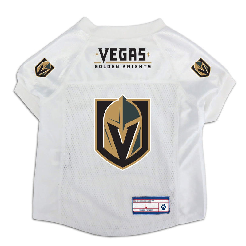 [Australia] - Littlearth NHL Unisex NHL Pet Jersey Vegas Golden Knights Large White 