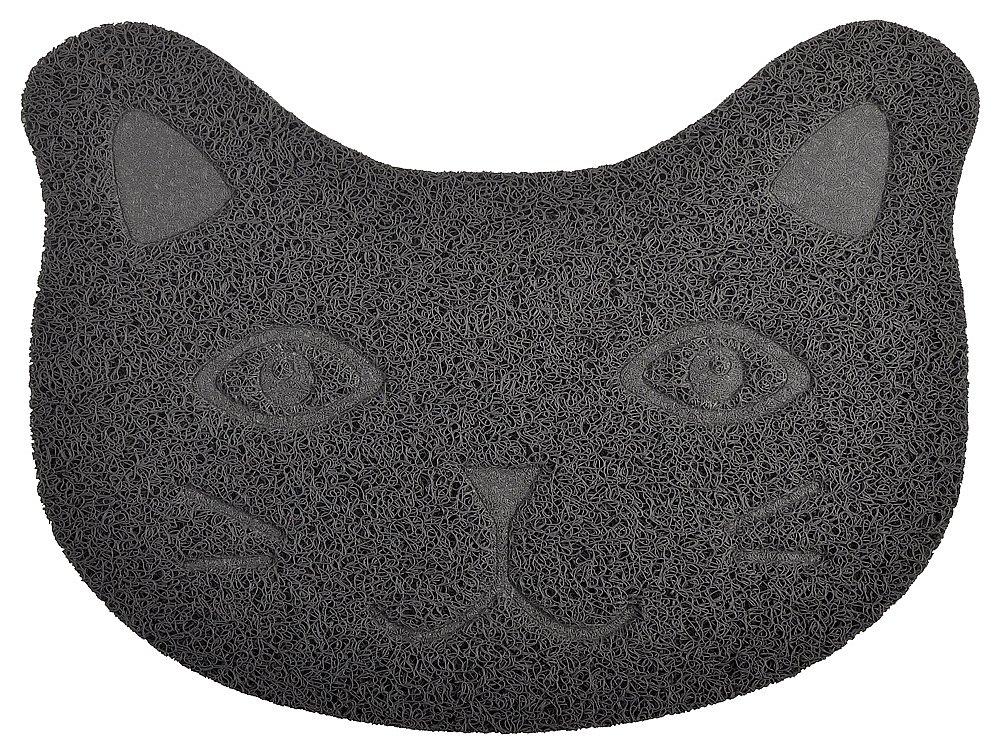 [Australia] - DM Small Cat Litter Box Debris Catcher Mat,Kitty Scatter Control Rug,16x12 Inches Gray 