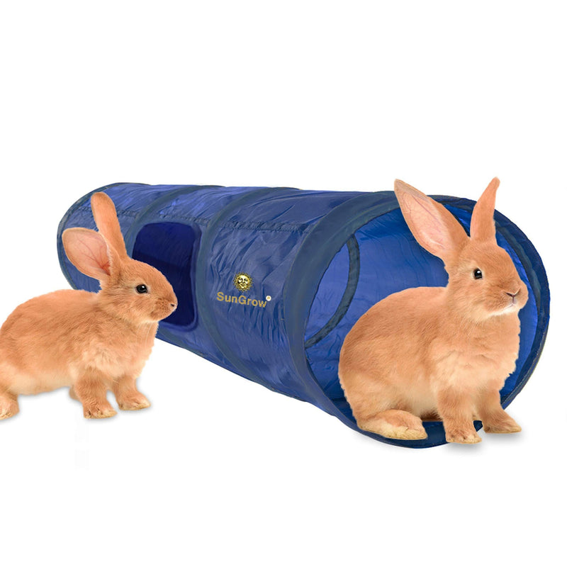 SunGrow Collapsible Pet Tunnel, 36 Inches, 3 Openings, Collapsible Hideaway, for Pet Exercise and Training, Works Alone or Attach to Channels, Great for Rabbits, Kittens and Guinea Pigs - PawsPlanet Australia
