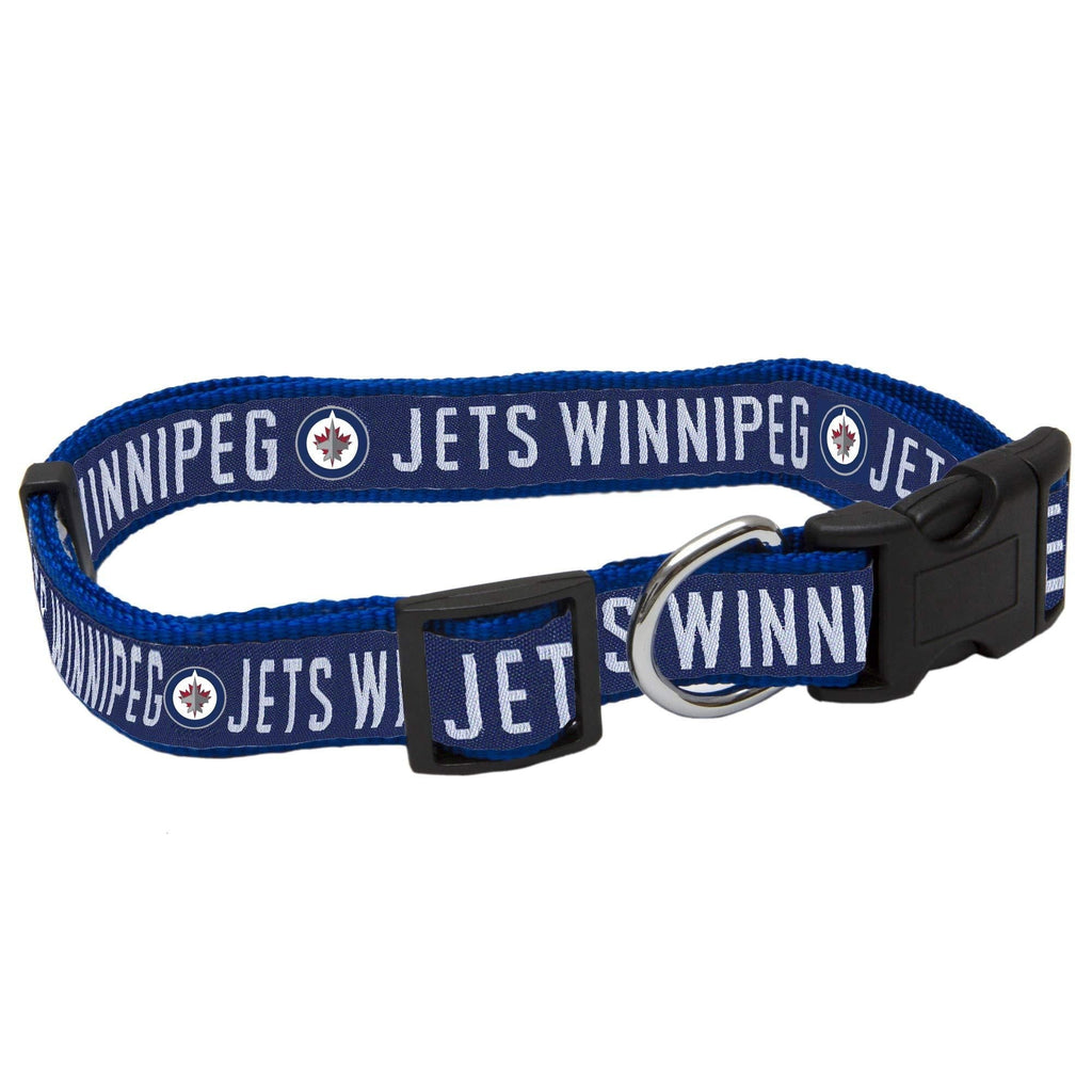 [Australia] - Pets First NHL Winnipeg Jets Collar for Dogs & Cats, Large. - Adjustable, Cute & Stylish! The Ultimate Hockey Fan Collar! 