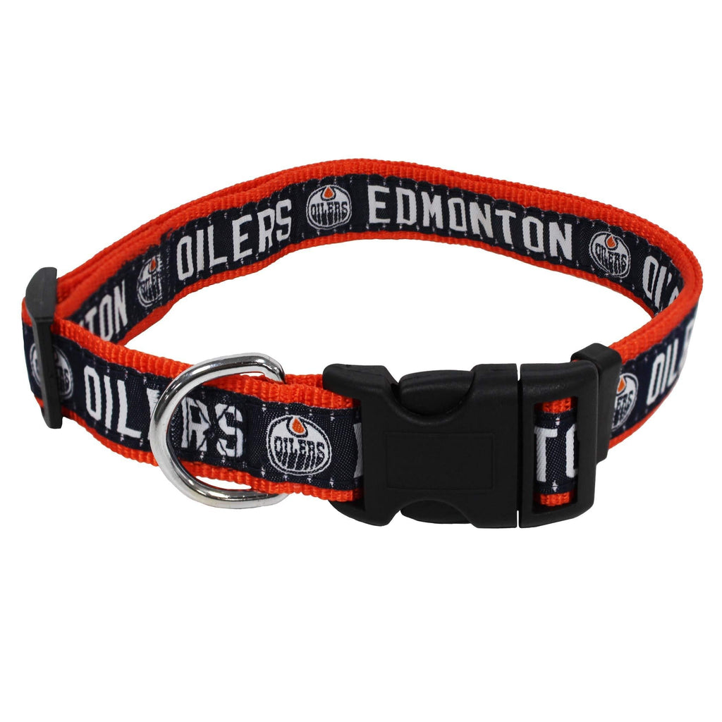 [Australia] - Pets First NHL Edmonton Oilers Collar for Dogs & Cats, Small. - Adjustable, Cute & Stylish! The Ultimate Hockey Fan Collar! 