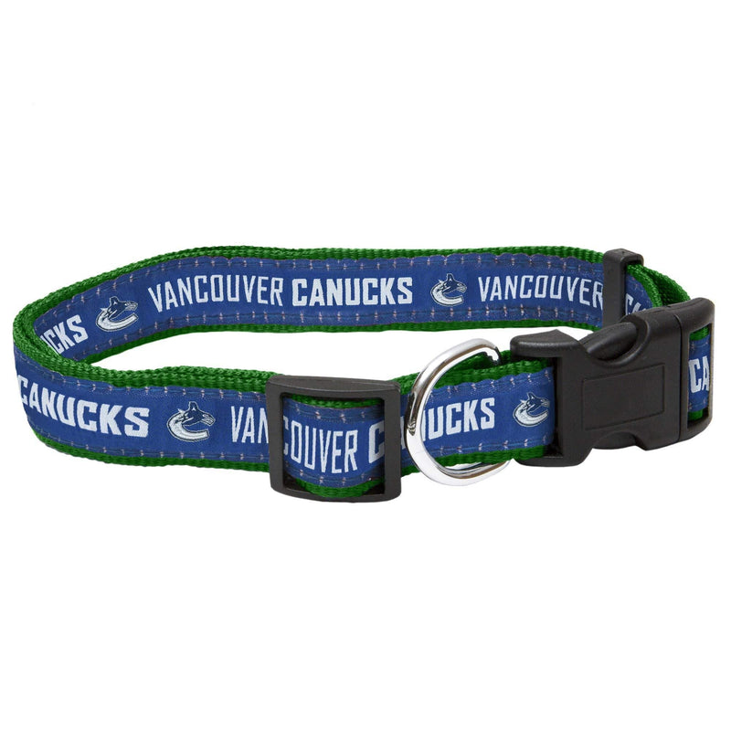 [Australia] - Pets First NHL Vancouver Canucks Collar for Dogs & Cats, Small. - Adjustable, Cute & Stylish! The Ultimate Hockey Fan Collar! 