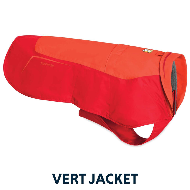 [Australia] - RUFFWEAR - Vert Waterproof Windproof Winter Jacket for Dogs Large Sockeye Red 