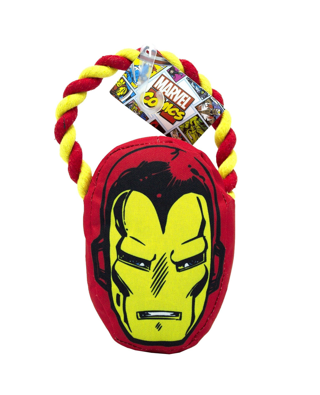 [Australia] - Marvel Comics Rope Pull Toy For Dogs | Super Hero Toys For All Dogs and Puppies | Fun and Adorable Squeak Dog Toys in Captain America, Hulk, Iron Man, Spiderman Varieties 