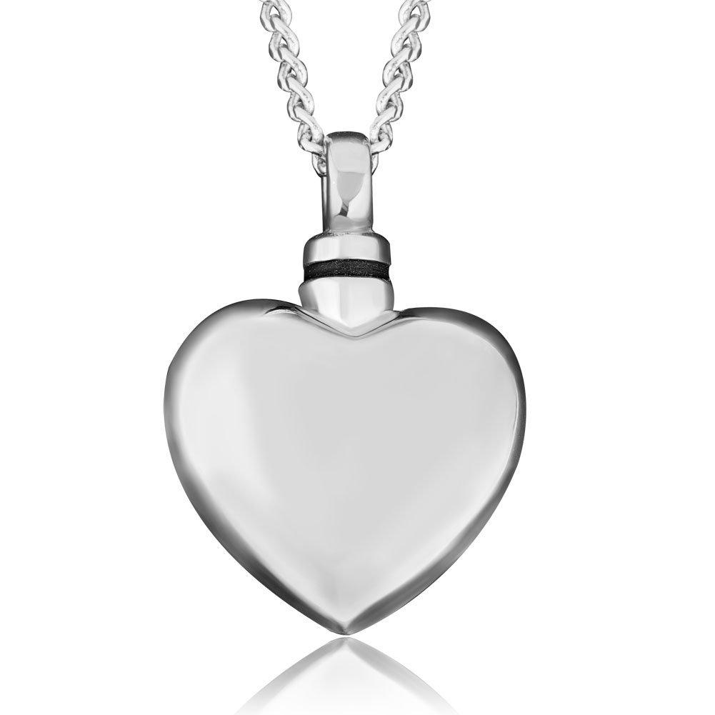 [Australia] - SexyMandala Unisex Forever in My Heart Cremation Necklace for Ashes Urn Pendant Memorial Keepsake Jewelry heart1 