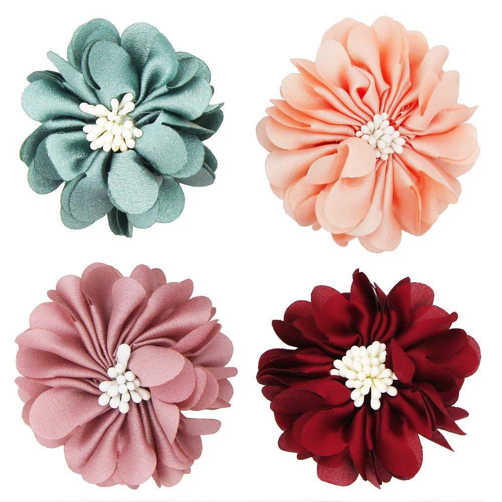 [Australia] - SUNYUM Dog Collar Flowers Pet Charms Flower Collars Accessories Cat Puppy Bowtie Grooming Decoration Pack of 4 daisy 