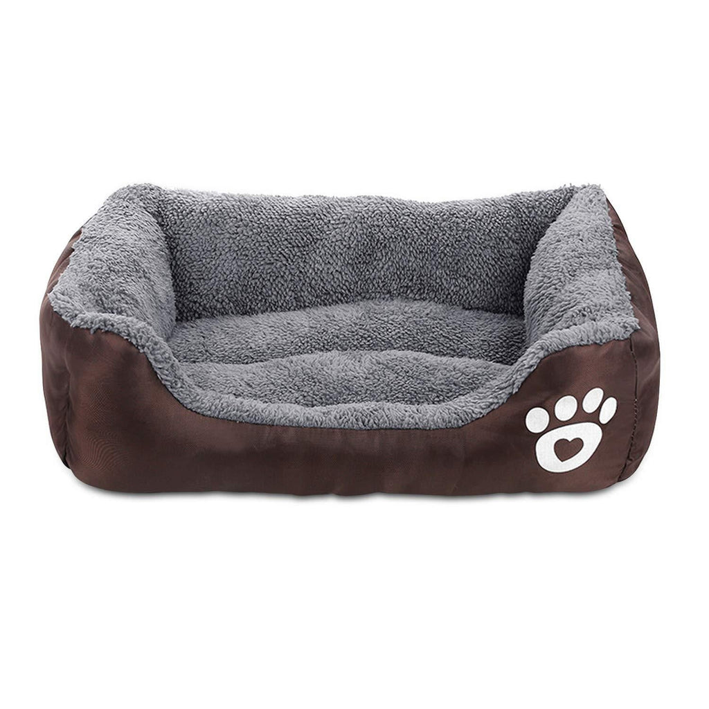 [Australia] - Pet Deluxe Dog Bed, Super Soft Pet Sofa Cats Bed, Non Slip Bottom Pet Lounger,Self Warming and Breathable Pet Bed Premium Bedding Medium: 25.98" x 19.68" Coffee 