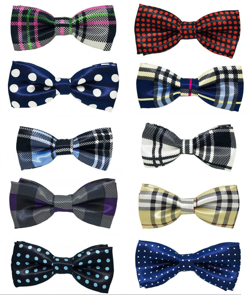 PET SHOW Pet Small Dogs Collar Attachment Bow Ties Puppies Cats Collar Charms Accessories Slides Bowties for Birthday Wedding Parties A+B-10pcs - PawsPlanet Australia