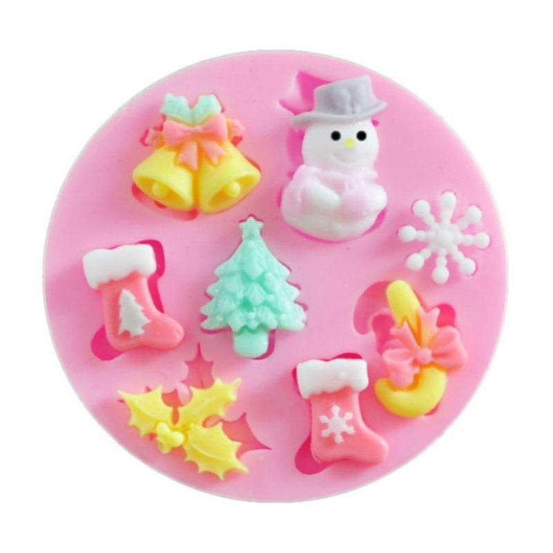 AKOAK 1 Count Christmas Decorations Candy Silicone Mold for Cupcake,Cake Decoration,Sugar Paste,Fondant,Butter,Resin,Polymer Clay Crafting Projects - PawsPlanet Australia