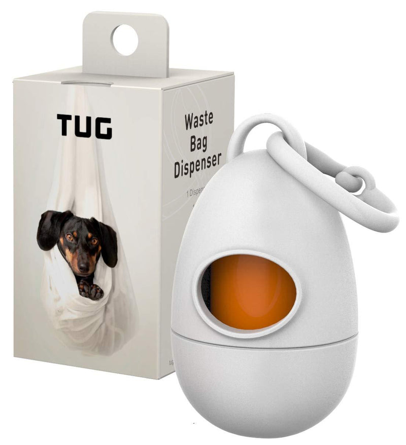 [Australia] - TUG Dog Poop Waste Bags, Strong and Leak-Proof, 15 Bags Per Roll with EPI Additives Dispenser With 15 Bags White 