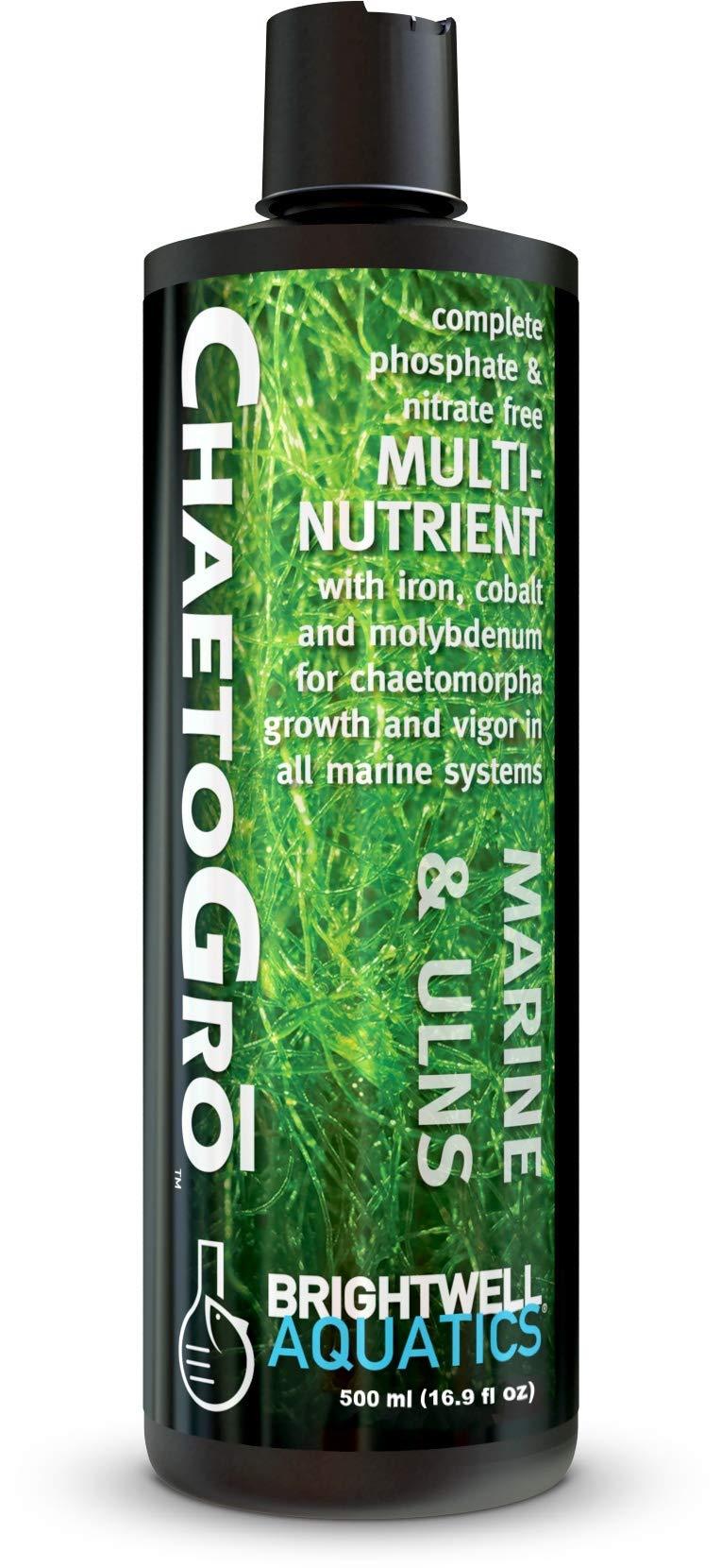 [Australia] - Brightwell Aquatics Chaeto Gro - Multi-Nutrient Supplement for Chaetomorpha Algae Growth in Marine Aquarium Tanks 500-ML 