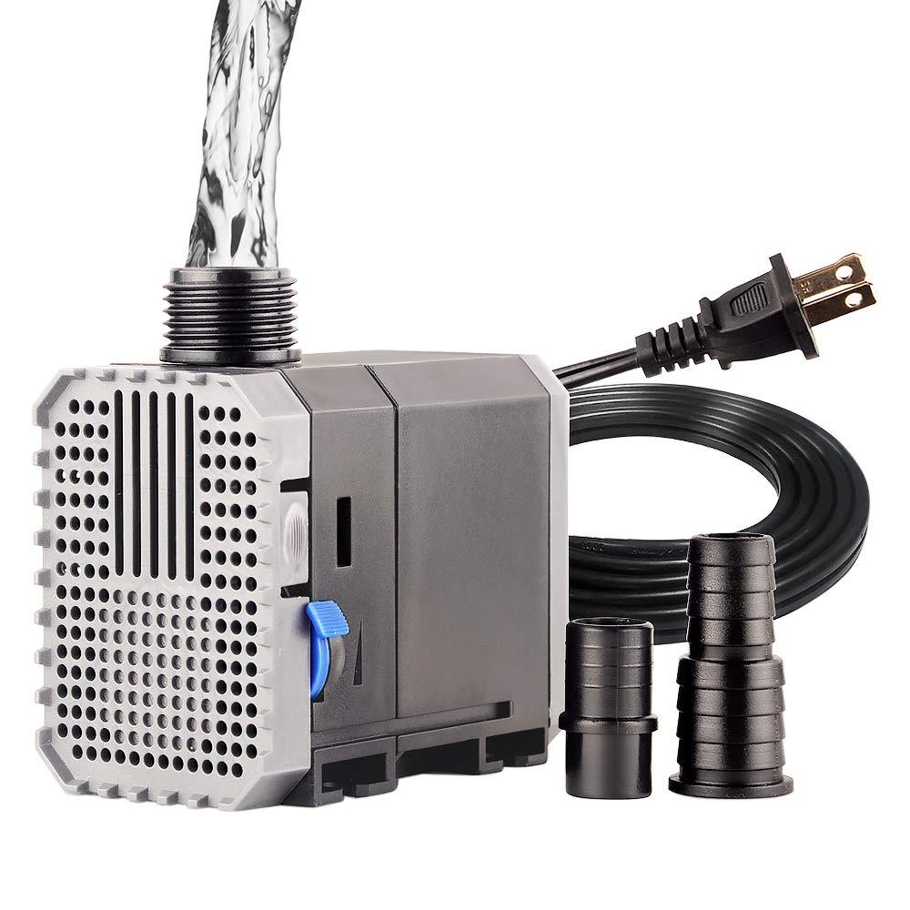 [Australia] - YCTECH Aquarium Submersible Water Pump 8-65W for Fish Tank Quiet Pond Pump 160-1188GPH fit 10-100 Gallon 8W 160GPH 