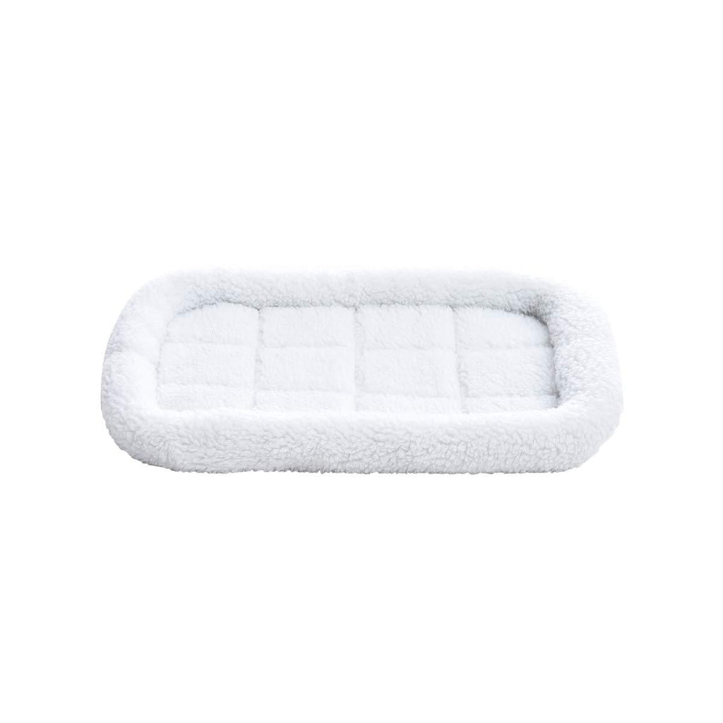 Amazon Basics Faux-Sherpa Padded Bolster Pet Bed 22-inch - PawsPlanet Australia