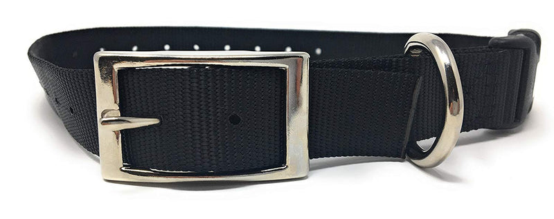 [Australia] - Sparky Pet Co - 1" Quick Snap Double Buckle Replacement Dog Collar Black 