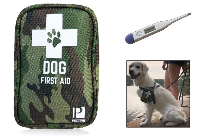 Dog First Aid Kit with Thermometer and Emergency Blanket - Puppy Kit - Pet Safety Supplies for Camping, Walks, Cycling, Car, Hikes - Treat cuts and scrapes - Top Rated - PawsPlanet Australia