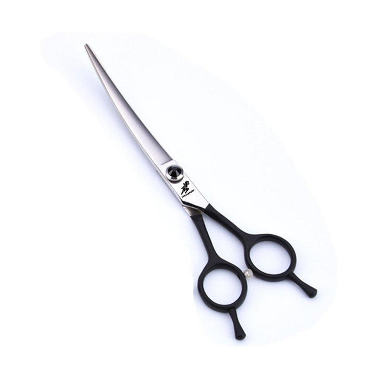 [Australia] - 6 inch/ 6.5 inch/7 inch Black Professional Pet Hair Grooming Upward Curved Scissors/Shears for Left Handed and Right Handed Pet Groomer 7 inch 