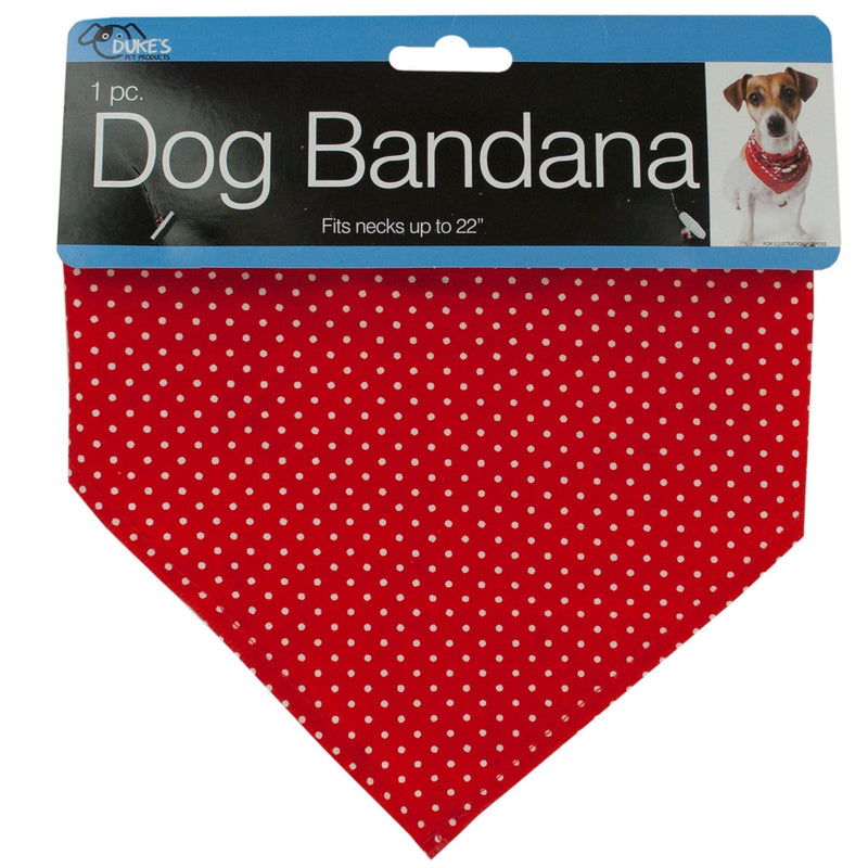 [Australia] - Duke's 614436 Wholesale Polka Dot Dog Bandana with Snap Closure X 