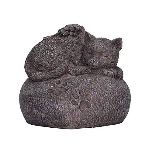 [Australia] - Pacific Giftware Pet Memorial My Love Sleeping Angle Cat Foot Print Rock Urn Bottom Load 30 Cubic 