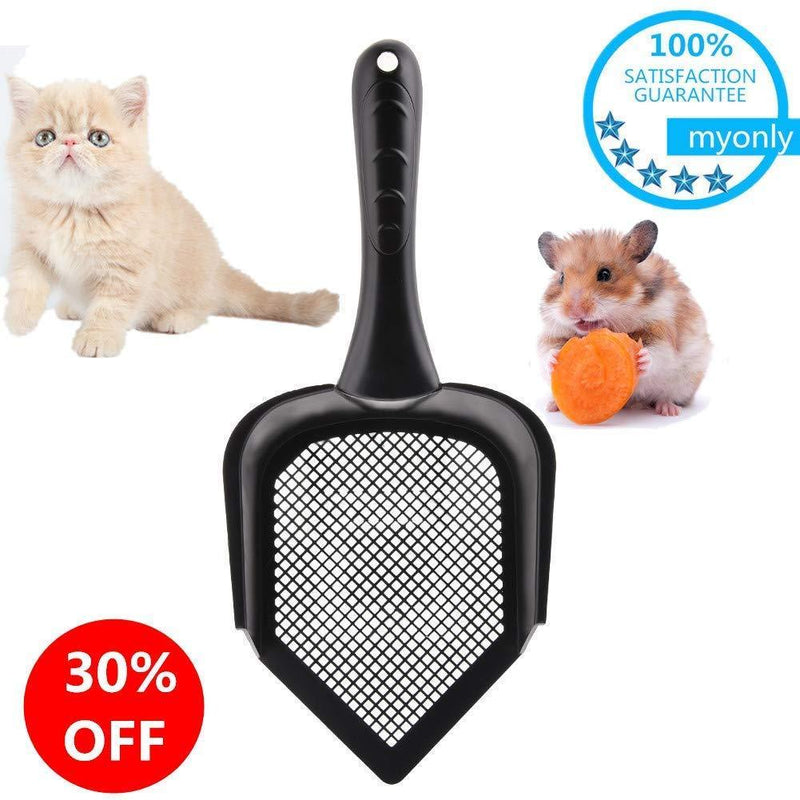 [Australia] - myonly Cat Litter Scoop with Handle Small Holes Hamster RABIT Snake Sifter Scoop High Qulity PVC Non-Toxic Pointed 