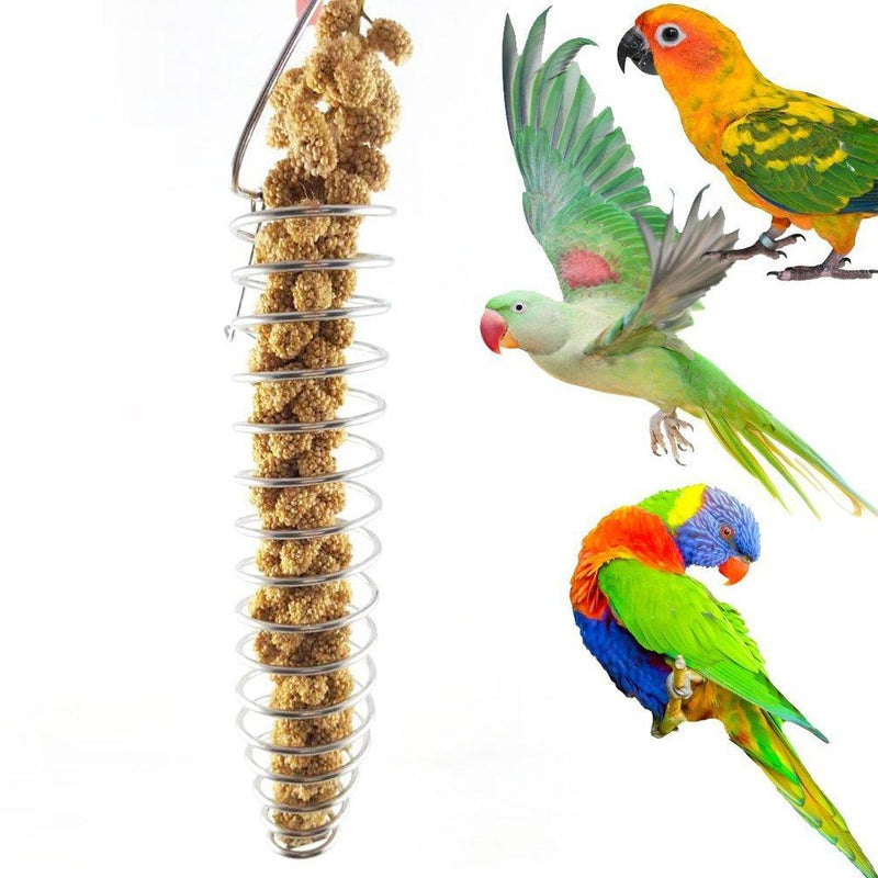 [Australia] - Bird Foraging Toy Parrot Treat Fruit Vegetable Holder Seed Feeder for Parakeet Cockatiel Conure African Grey Cockatoo Macaw Amazon Lovebird Finch Canary Rat Chinchilla Guinea Pig Cage Food Basket Tool 