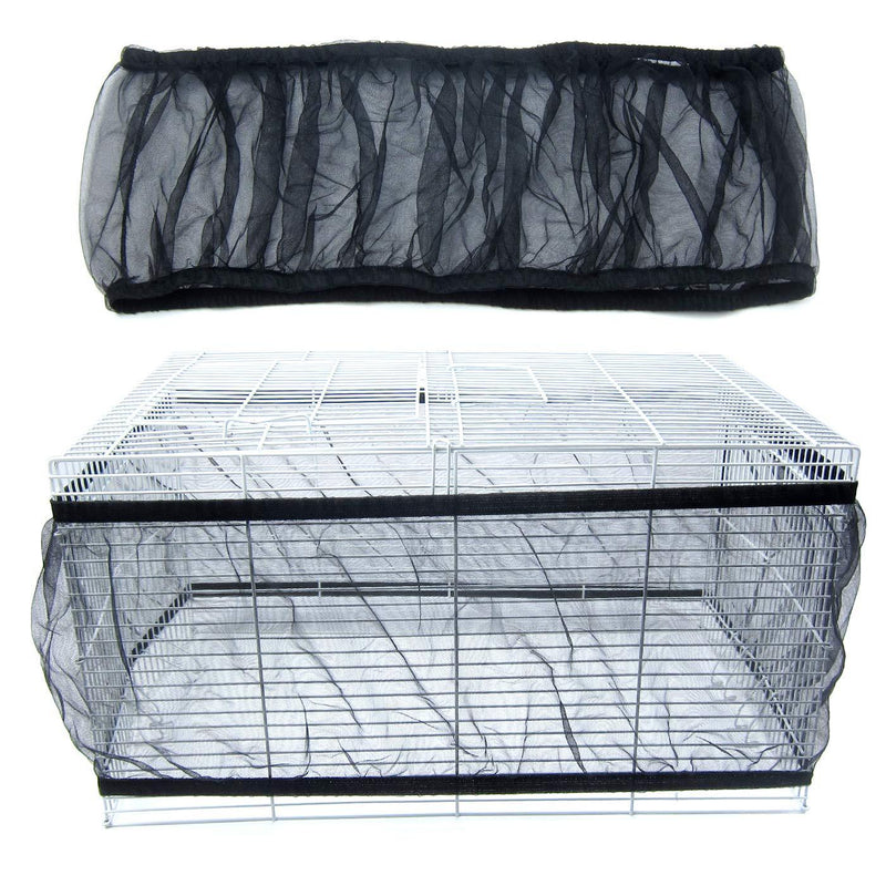 [Australia] - Alfie Pet - Sunny Mesh Bird Seed Catcher Guard Net Medium Black 