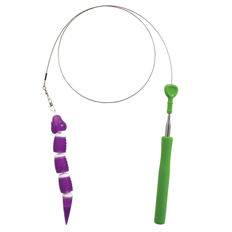 [Australia] - Jackson Galaxy Ground Wand With Worm Toy ( Color May Vary ) 