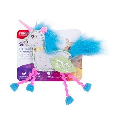 [Australia] - SmartyKat Fantasy Frenzy Crinkle Unicorn Catnip and Silvervine Plush Cat Toy 