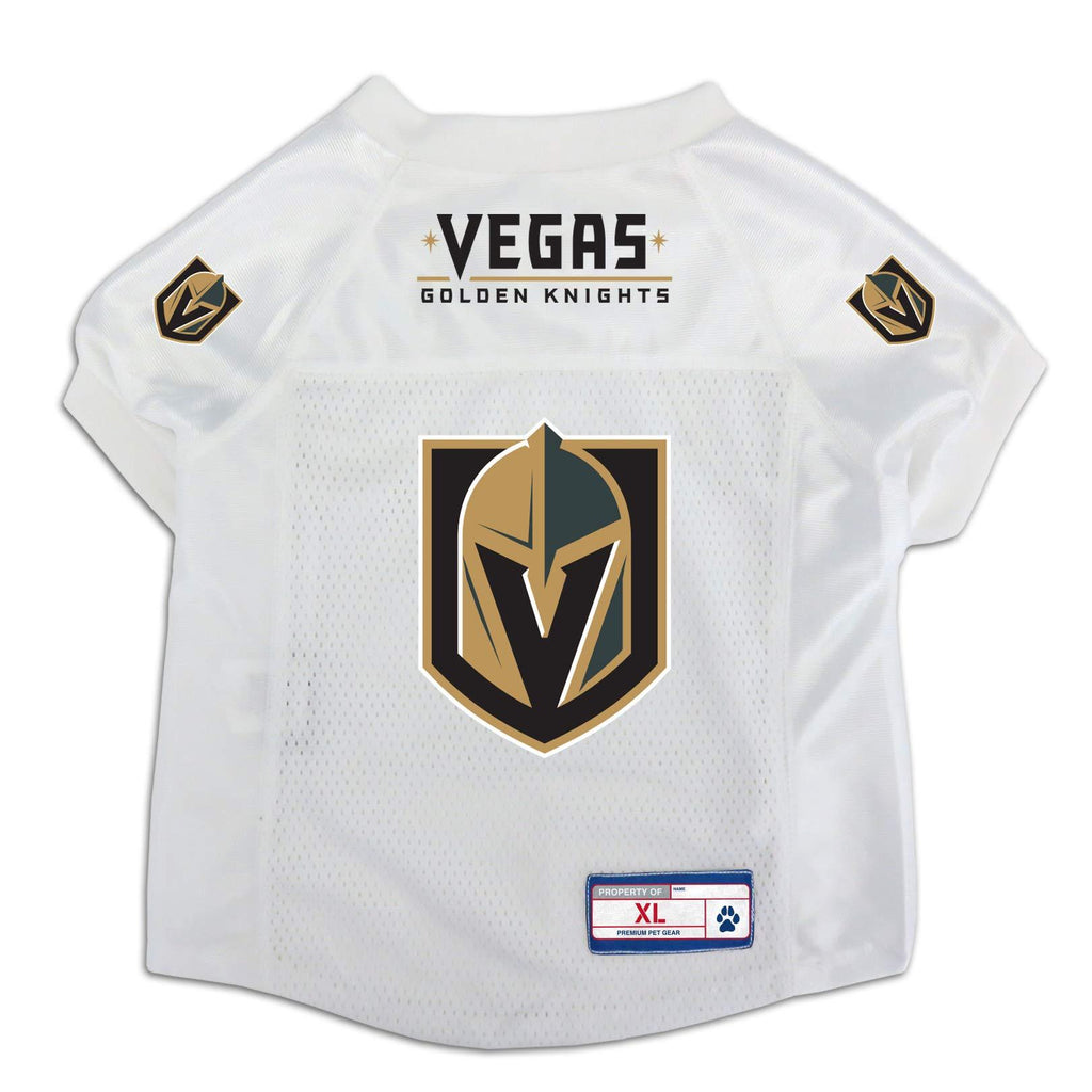 [Australia] - Littlearth - LIWXY NHL Unisex NHL Pet Jersey Vegas Golden Knights Extra Large White 