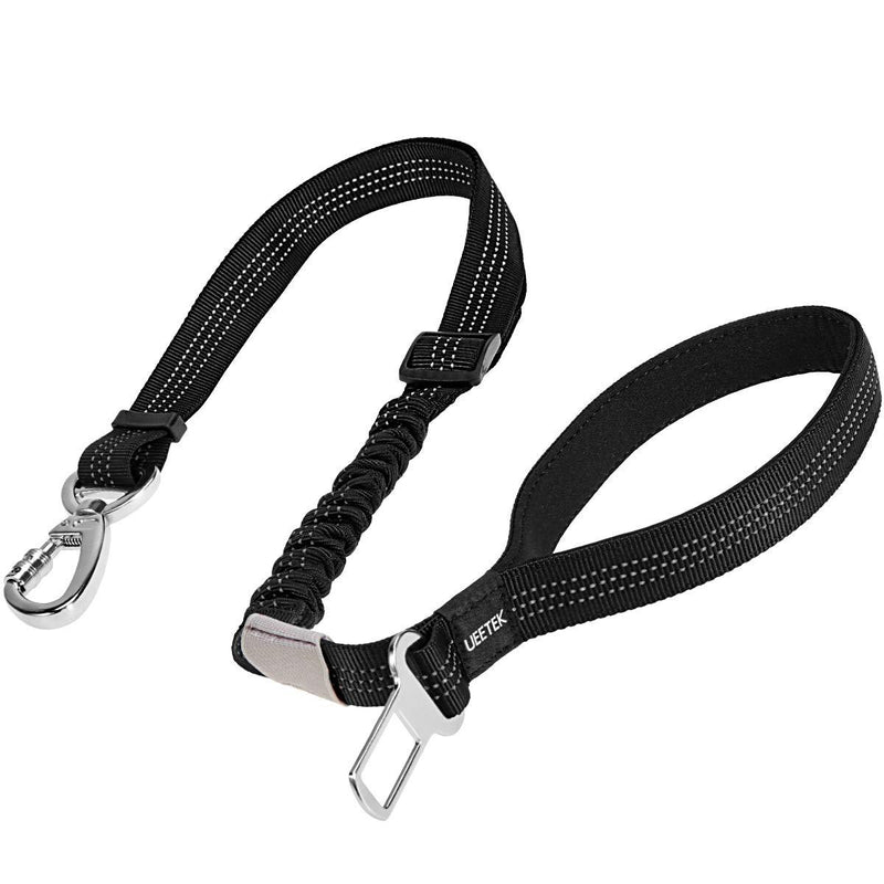 [Australia] - UEETEK Dog Seat Belt, Adjustable Dog Car Seat Belt Leash, Safety Leads Vehicle Seatbelt Harness with Elastic Bungee Buffer 