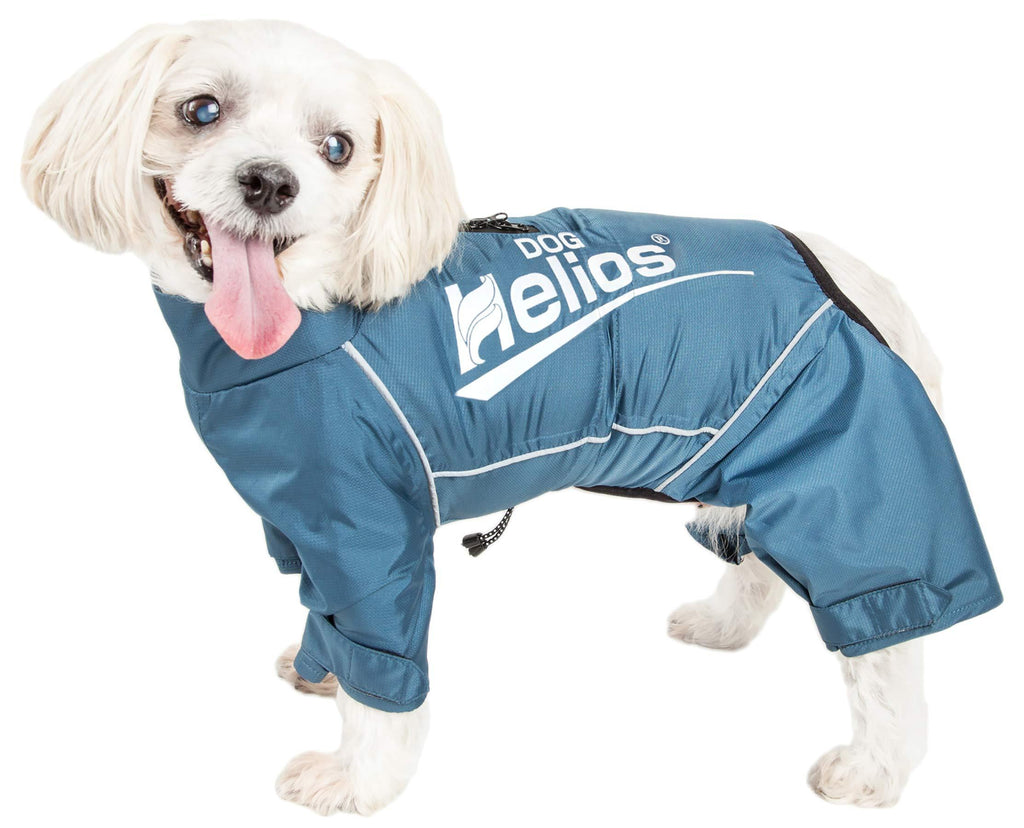 [Australia] - Dog Helios 'Hurricanine' Waterproof And Reflective Full Body Dog Coat Jacket W/ Heat Reflective Technology X-Large Blue 