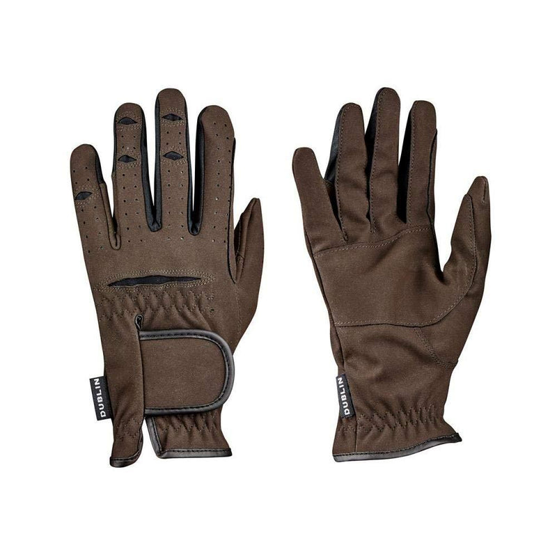 Weatherbeeta, Dublin, Everyday Mighty Grip Riding Gloves, Brown, Adults Large - PawsPlanet Australia