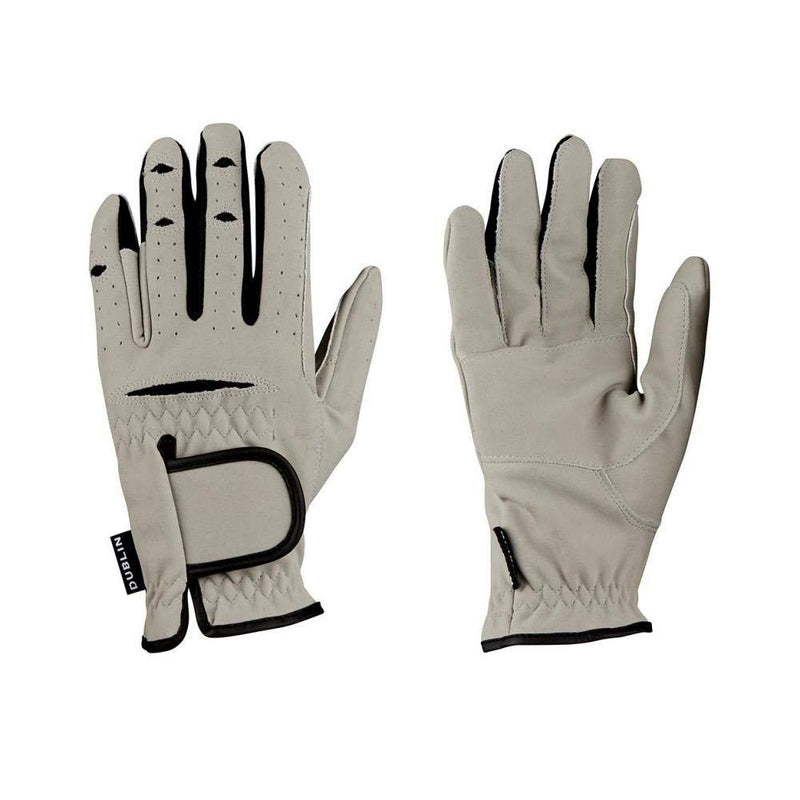 Weatherbeeta, Dublin, Everyday Mighty Grip Riding Gloves, Light Gray, Adults Extra Large - PawsPlanet Australia
