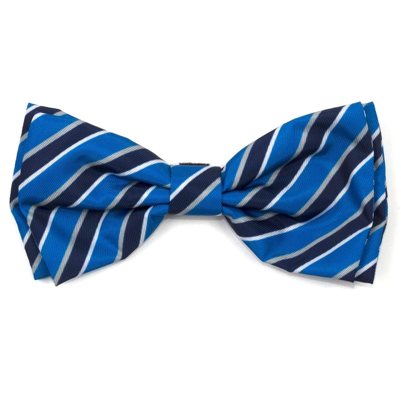 [Australia] - The Worthy Dog Prep Stripe Blue and Black Pattern Comfortable Casual Bow Tie Cute Dog Accessories Fit Small Medium and Large Dogs - Blue Color Red/White/Blue 