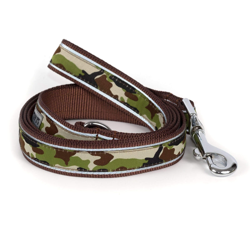 [Australia] - The Worthy Dog Camo Camouflage Designer Pet Dog Strong and Comfortable Nylon Webbing Lead Fits Small, Medium and Large Dogs, Brown Color 5/8" x 5' 