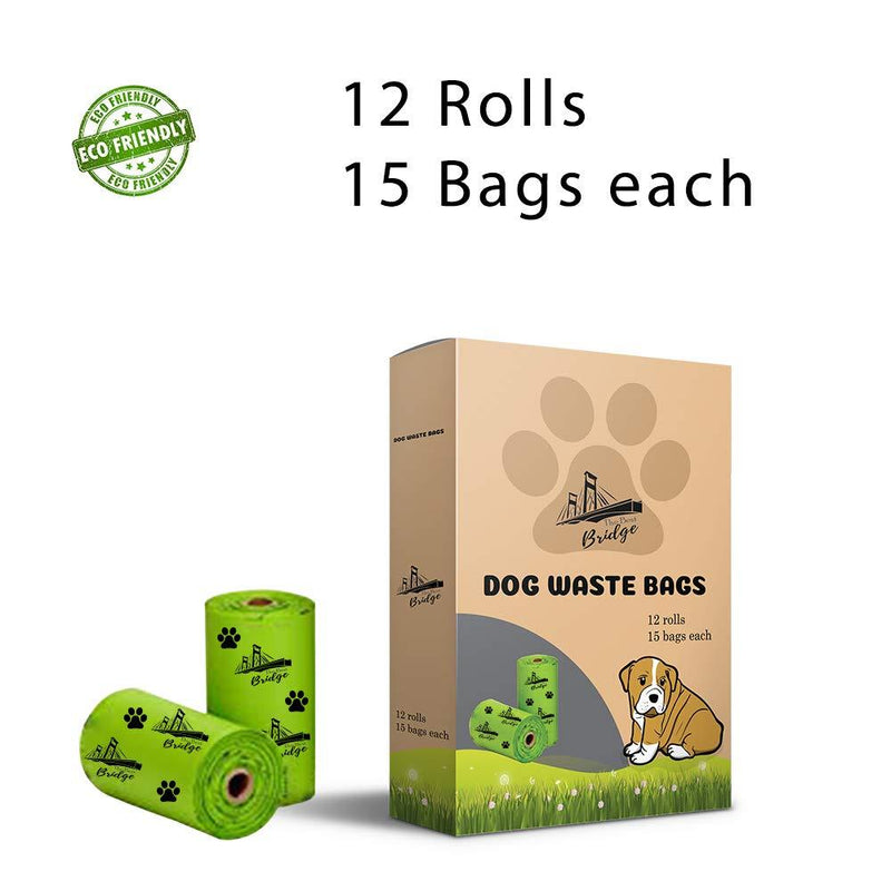 [Australia] - Dog Poop Bags Biodegradable,Extra Thick, GUARANTEED Leak-Proof Pet Waste Bags, Large Size 9 x 13 Inch, 12 Rolls/180 Bags, Lavender-Scented,Enhanced Eco-Friendly, Easy Tear-off, Earth Friendly. 